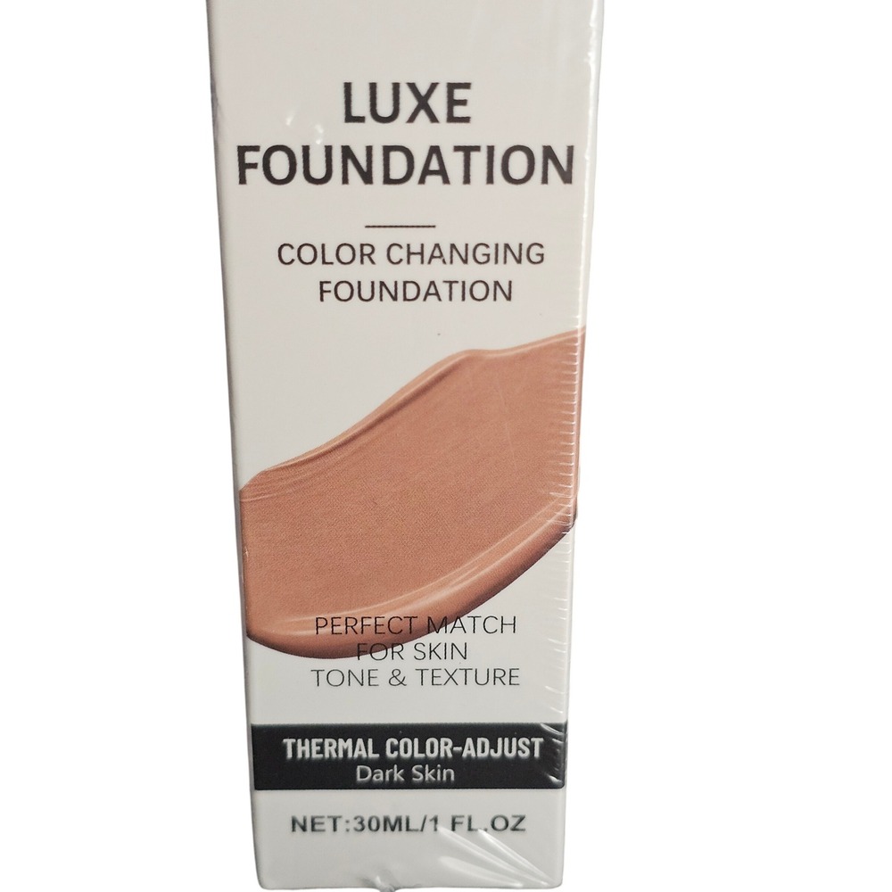 Luxe Foundation Color Changing Thermal Adjust Dark Skin 30ml 1 fl oz NEW